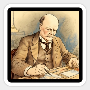 Winston Churchill Sticker